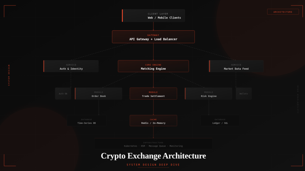 crypto exchange architecture diagram
