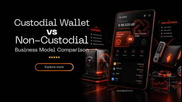 Custodial Wallet vs Non-Custodial Wallet Business Model Comparison - Dappfort Crypto Wallet Development Company