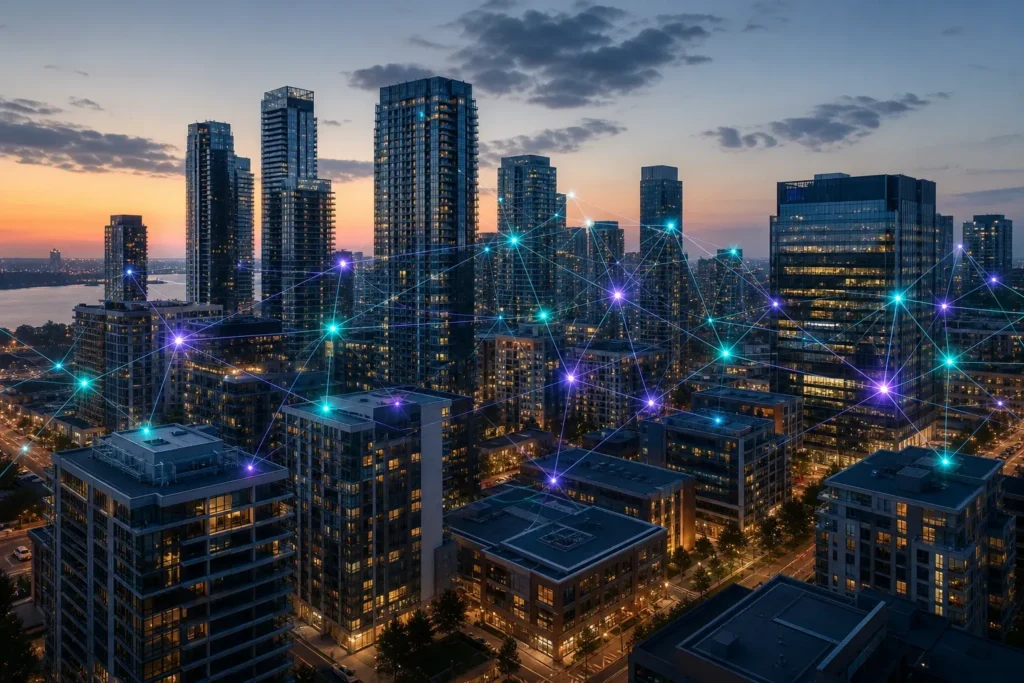blockchain network real estate transparency ledger