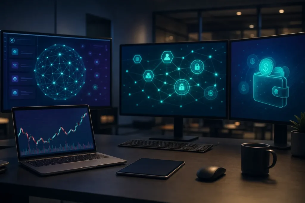 blockchain wallet network comparison dashboard